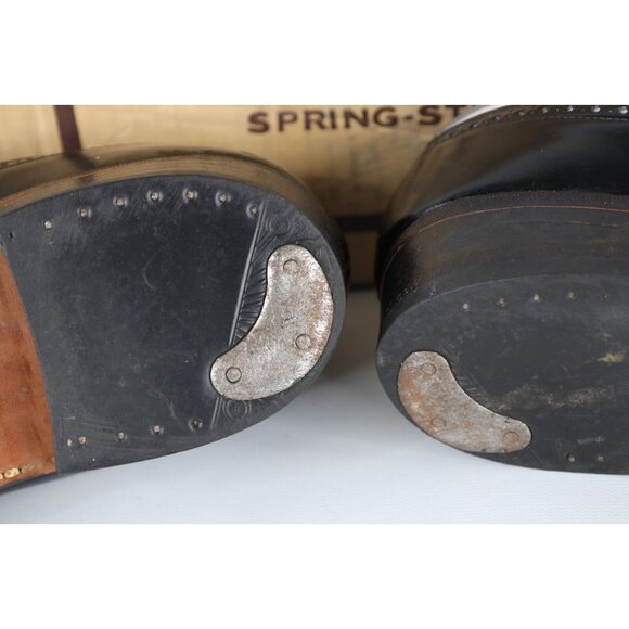 Vintage 60s Stuart McGuire Mens Size 11 Leather Oxford Wingtips Dress Shoes USA main image 4